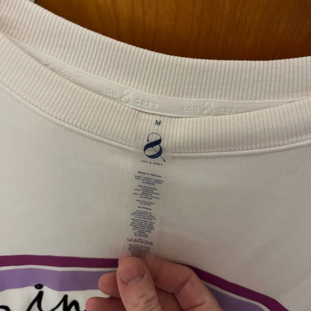 LOFT Lou&Grey Cozy Cotton Spring Break sweatshirt - Picture 4 of 5